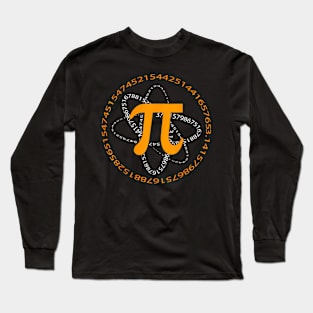 Pi Day Infinite Irrational 3 14 Spiral Math Numbers Teacher Long Sleeve T-Shirt